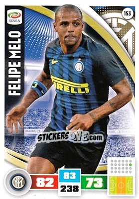 Sticker Felipe Melo - Calciatori 2016-2017. Adrenalyn XL n. 153 - Panini