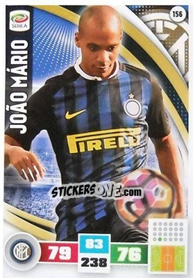 Sticker João Mário - Calciatori 2016-2017. Adrenalyn XL n. 156 - Panini