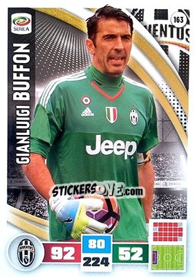 Sticker Gianluigi Buffon - Calciatori 2016-2017. Adrenalyn XL n. 163 - Panini