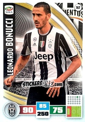 Sticker Leonardo Bonucci - Calciatori 2016-2017. Adrenalyn XL n. 167 - Panini