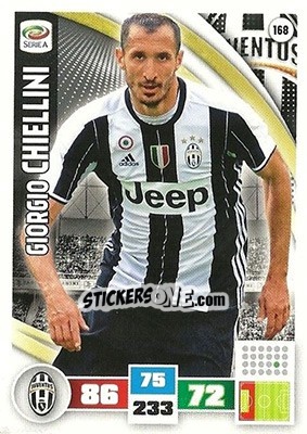 Cromo Giorgio Chiellini - Calciatori 2016-2017. Adrenalyn XL - Panini