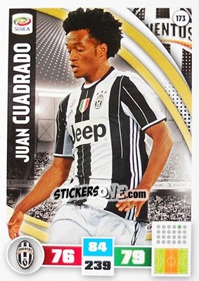 Sticker Juan Cuadrado - Calciatori 2016-2017. Adrenalyn XL n. 173 - Panini