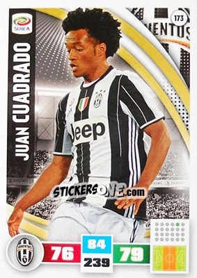 Figurina Juan Cuadrado - Calciatori 2016-2017. Adrenalyn XL - Panini