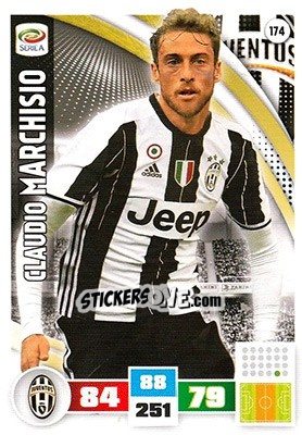 Sticker Claudio Marchisio - Calciatori 2016-2017. Adrenalyn XL n. 174 - Panini