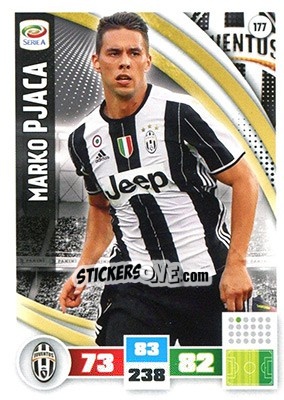 Sticker Marko Pjaca - Calciatori 2016-2017. Adrenalyn XL n. 177 - Panini