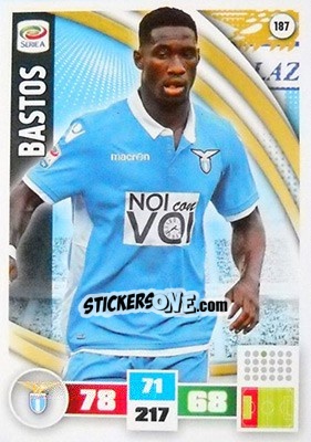 Sticker Bastos - Calciatori 2016-2017. Adrenalyn XL n. 187 - Panini