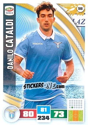 Sticker Danilo Cataldi - Calciatori 2016-2017. Adrenalyn XL n. 188 - Panini