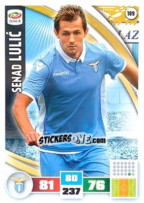 Sticker Senad Lulic - Calciatori 2016-2017. Adrenalyn XL n. 189 - Panini