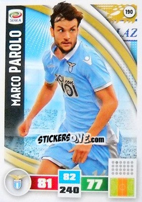 Sticker Marco Parolo - Calciatori 2016-2017. Adrenalyn XL n. 190 - Panini