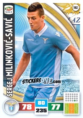 Sticker Sergej Milinkovic-Savic - Calciatori 2016-2017. Adrenalyn XL n. 192 - Panini