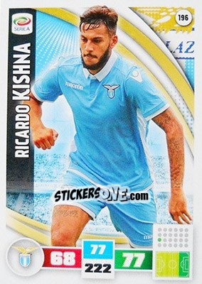 Sticker Ricardo Kishna - Calciatori 2016-2017. Adrenalyn XL n. 196 - Panini