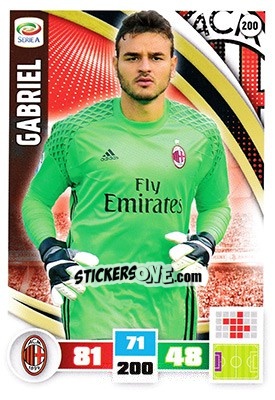 Sticker Gabriel - Calciatori 2016-2017. Adrenalyn XL - Panini