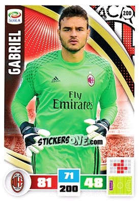 Cromo Gabriel - Calciatori 2016-2017. Adrenalyn XL - Panini