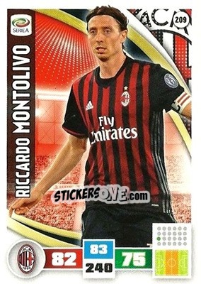 Sticker Riccardo Montolivo - Calciatori 2016-2017. Adrenalyn XL - Panini