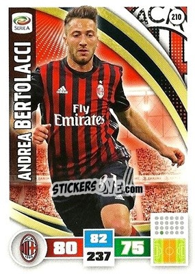 Sticker Andrea Bertolacci - Calciatori 2016-2017. Adrenalyn XL - Panini