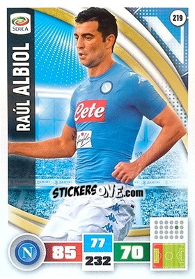 Sticker Raúl Albiol - Calciatori 2016-2017. Adrenalyn XL - Panini