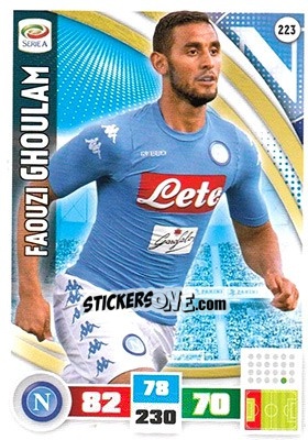 Sticker Faouzi Ghoulam - Calciatori 2016-2017. Adrenalyn XL - Panini