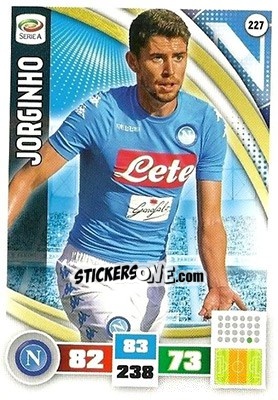 Sticker Jorginho - Calciatori 2016-2017. Adrenalyn XL n. 227 - Panini