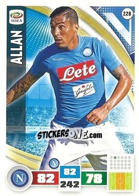 Sticker Allan - Calciatori 2016-2017. Adrenalyn XL n. 228 - Panini
