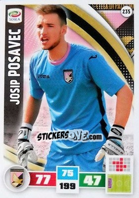 Cromo Josip Posavec - Calciatori 2016-2017. Adrenalyn XL n. 235 - Panini