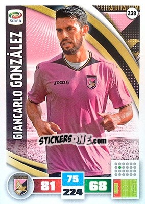 Sticker Giancarlo González - Calciatori 2016-2017. Adrenalyn XL n. 238 - Panini