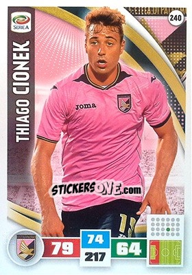 Sticker Thiago Cionek - Calciatori 2016-2017. Adrenalyn XL n. 240 - Panini