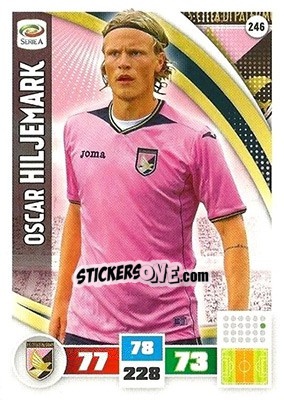 Sticker Oscar Hiljemark - Calciatori 2016-2017. Adrenalyn XL n. 246 - Panini