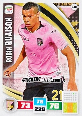 Sticker Robin Quaison - Calciatori 2016-2017. Adrenalyn XL n. 248 - Panini