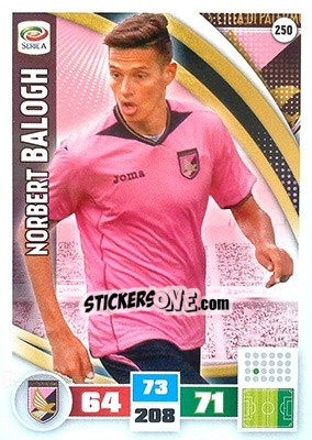 Sticker Norbert Balogh - Calciatori 2016-2017. Adrenalyn XL - Panini