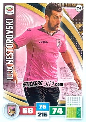 Sticker Ilija Nestorovski - Calciatori 2016-2017. Adrenalyn XL n. 251 - Panini