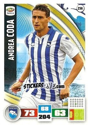 Cromo Andrea Coda - Calciatori 2016-2017. Adrenalyn XL - Panini