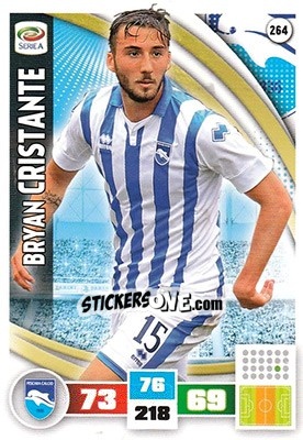 Sticker Bryan Cristante - Calciatori 2016-2017. Adrenalyn XL n. 264 - Panini