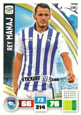 Sticker Rey Manaj - Calciatori 2016-2017. Adrenalyn XL n. 270 - Panini