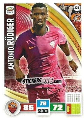 Sticker Antonio Rüdiger - Calciatori 2016-2017. Adrenalyn XL n. 276 - Panini