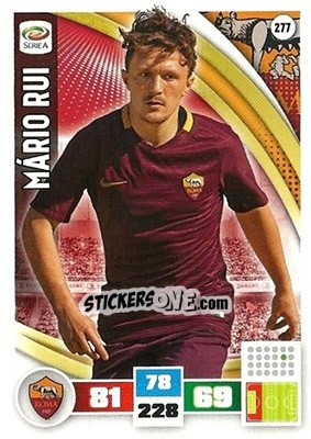 Sticker Mário Rui - Calciatori 2016-2017. Adrenalyn XL n. 277 - Panini