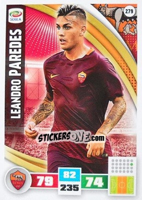 Sticker Leandro Paredes - Calciatori 2016-2017. Adrenalyn XL n. 279 - Panini