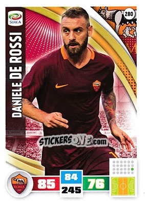 Sticker Daniele De Rossi - Calciatori 2016-2017. Adrenalyn XL n. 280 - Panini