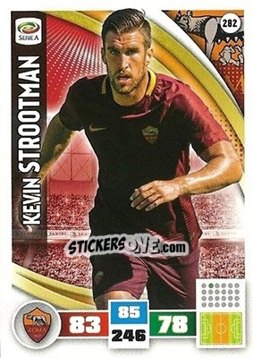 Sticker Kevin Strootman - Calciatori 2016-2017. Adrenalyn XL n. 282 - Panini