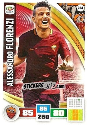 Sticker Alessandro Florenzi - Calciatori 2016-2017. Adrenalyn XL n. 284 - Panini