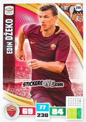 Sticker Edin Džeko - Calciatori 2016-2017. Adrenalyn XL n. 288 - Panini