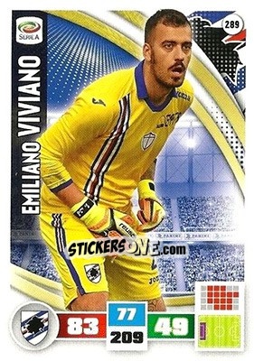 Sticker Emiliano Viviano - Calciatori 2016-2017. Adrenalyn XL n. 289 - Panini