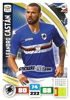 Sticker Leandro Castán - Calciatori 2016-2017. Adrenalyn XL - Panini