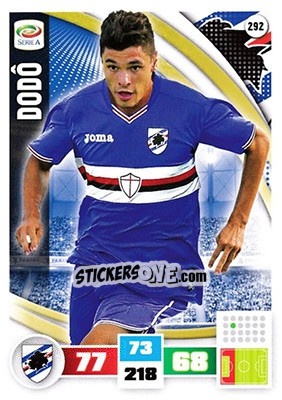 Cromo Dodô - Calciatori 2016-2017. Adrenalyn XL n. 292a - Panini