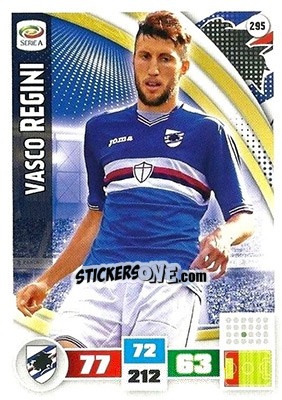 Sticker Vasco Regini - Calciatori 2016-2017. Adrenalyn XL n. 295 - Panini