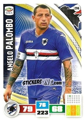 Sticker Angelo Palombo - Calciatori 2016-2017. Adrenalyn XL n. 296 - Panini