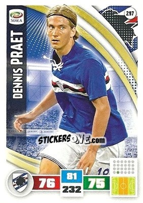 Sticker Dennis Praet - Calciatori 2016-2017. Adrenalyn XL - Panini