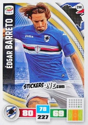 Figurina Édgar Barreto - Calciatori 2016-2017. Adrenalyn XL - Panini