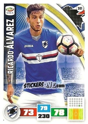 Cromo Ricardo Álvarez - Calciatori 2016-2017. Adrenalyn XL n. 301 - Panini