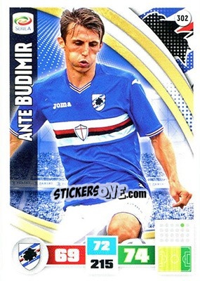 Sticker Ante Budimir - Calciatori 2016-2017. Adrenalyn XL n. 302 - Panini