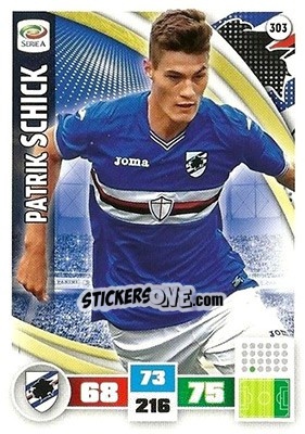Sticker Patrik Schick - Calciatori 2016-2017. Adrenalyn XL n. 303 - Panini